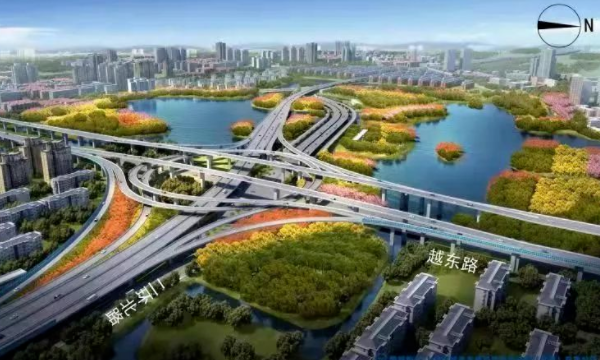 助力亚运会,绍兴越东路PPP工程建设步入“快车道”